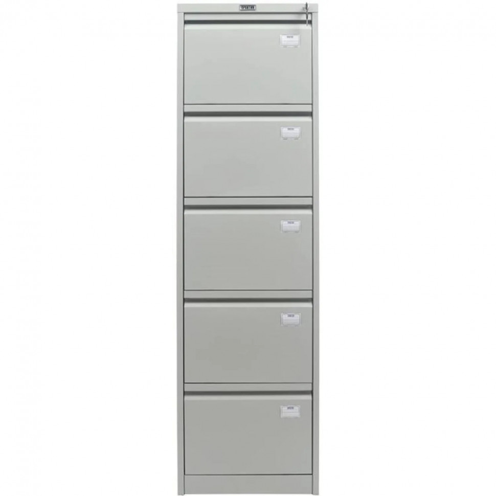 Картотека ПРАКТИК AFC-05 шкаф 5 секцион. А4/FC, ц.замок, 467х630х1634