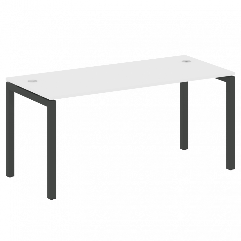 Metal System Quattro Стол письменный на П-образном м/к 50БП.СП-4 Белый/Металл Антрацит 1600*720*750 Metal System Quattro Стол письменный на П-образном м/к 50БП.СП-4 Белый/Металл Антрацит 1600*720*750