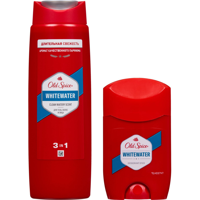 Подарочный набор Old Spice Whitewater дез-стик 50мл гел д/душ 3в1 250мл муж