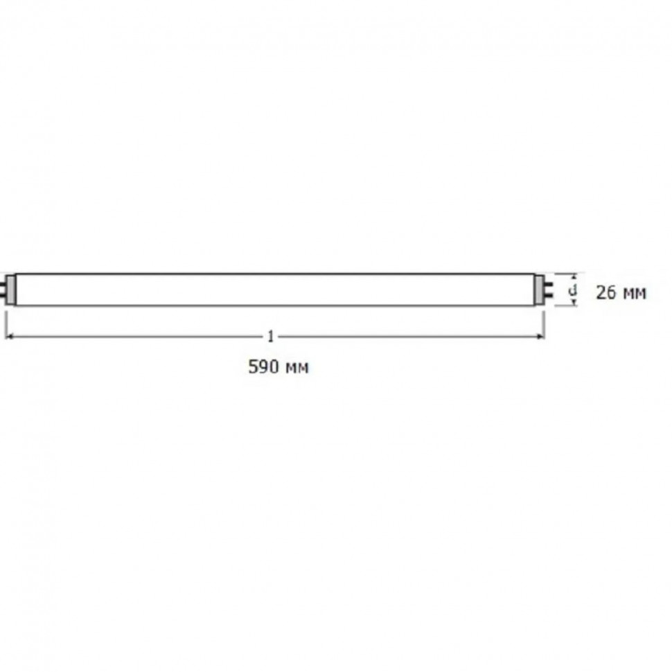 Лампа люминесцентная OSRAM LUMILUX L 18W/865 (25шт/уп)