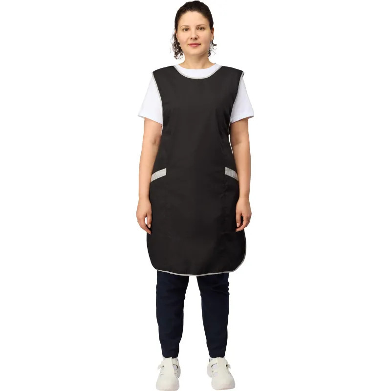 Фартук сарафан Маркет Мастер  цвет черный/серый