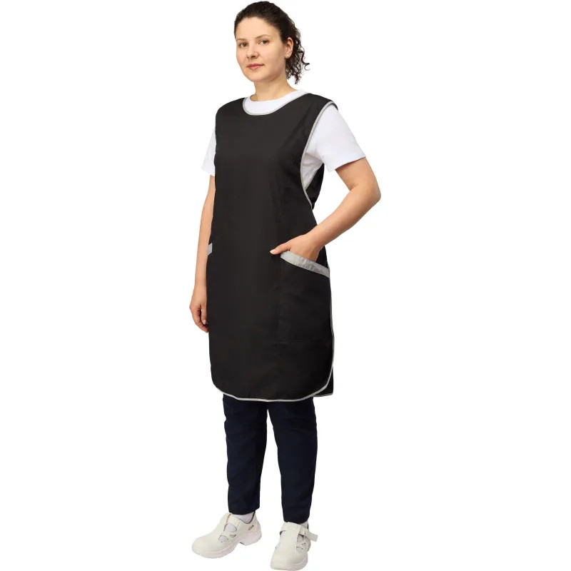 Фартук сарафан Маркет Мастер  цвет черный/серый