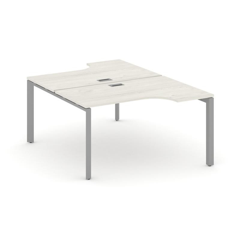 Style Project Рабочая станция эргономичная SN-59P.DRPA-002 Дуб Наварра/Металл Серый/Серебро Заглушка