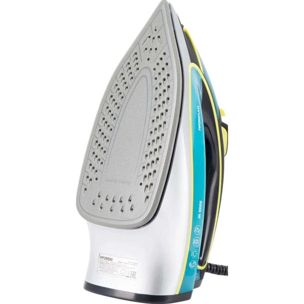 Утюг Hyundai H-SI01450 3200Вт голубой/желтый