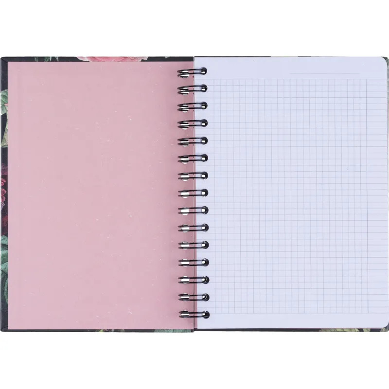 Тетрадь общая, BS, А5, 120л., клетка, твердый, спираль. Flora, букет N4203