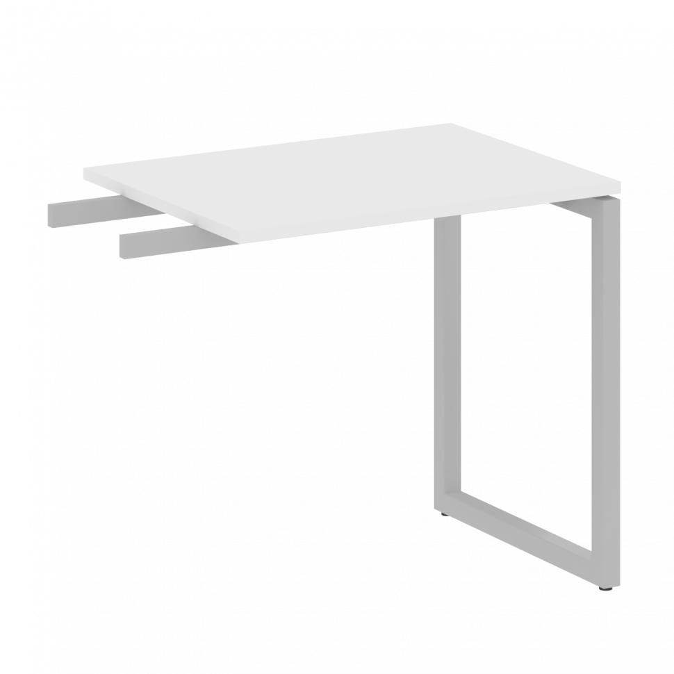 Metal System Quattro Приставной элемент на О-образном м/к 40БО.ПР-2 Белый/Металл Серый 800*600*750 Metal System Quattro Приставной элемент на О-образном м/к 40БО.ПР-2 Белый/Металл Серый 800*600*750