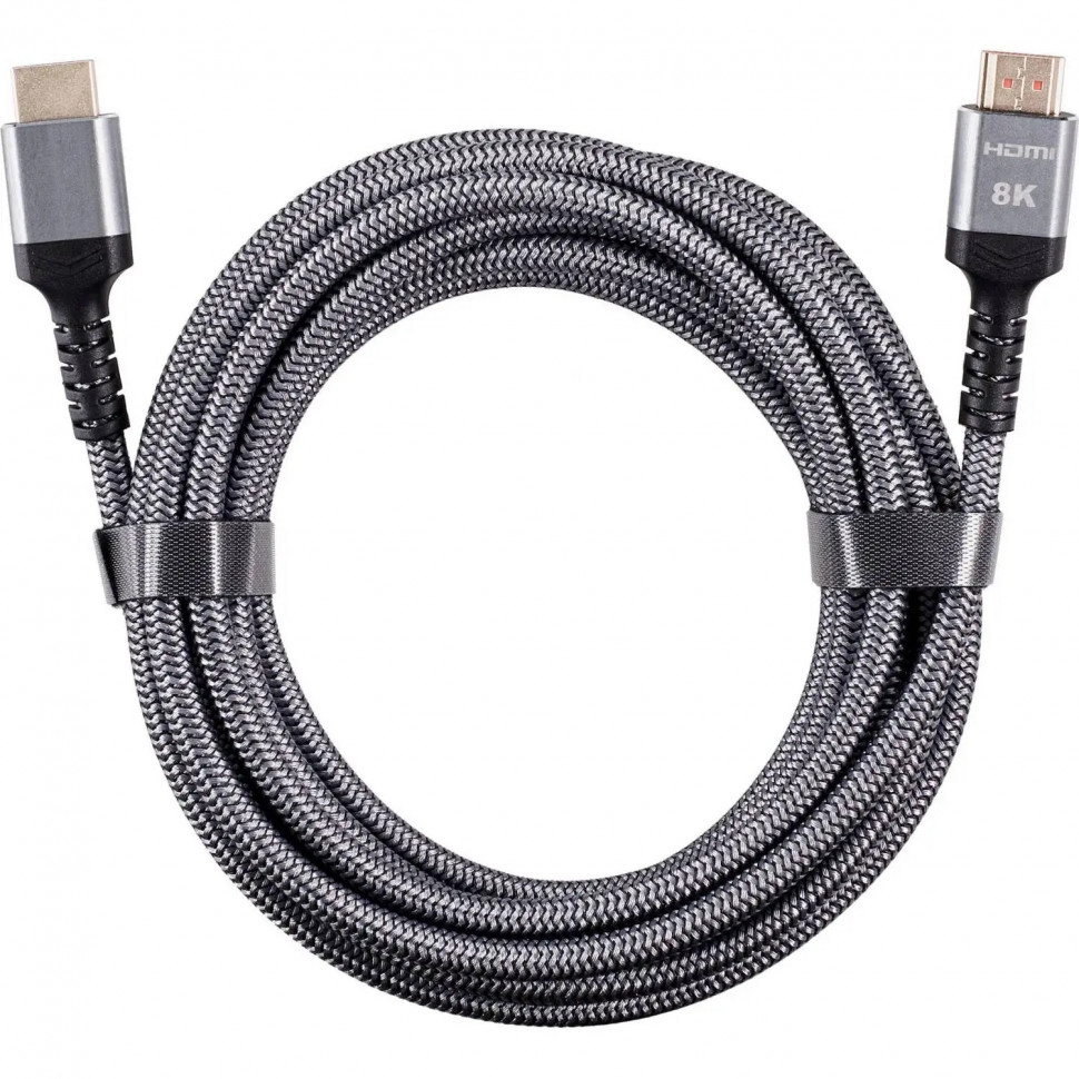 Кабель HDMI 19M/M,ver. 2.1 8KX60Hz (Econom) оплетка 5m iOpen <ACG859A-5.0 Кабель HDMI 19M/M,ver. 2.1 8KX60Hz (Econom) оплетка 5m iOpen <ACG859A-5.0