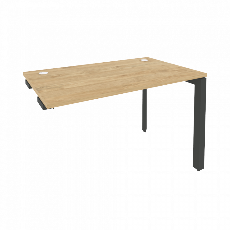 Onix Стол-приставка на П-образном м/к к опорным элементам O.MP-SPR-2.7 Тиквуд Светлый/Металл Антраци