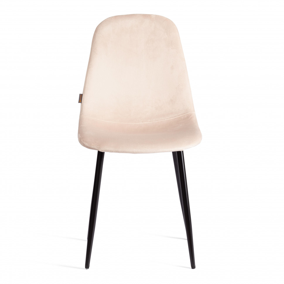 Стул BREEZE (mod. JSC-58) Велюр/металл , 44 х 53 х 86 см, creamy (кремовый) HLR 5 / черный