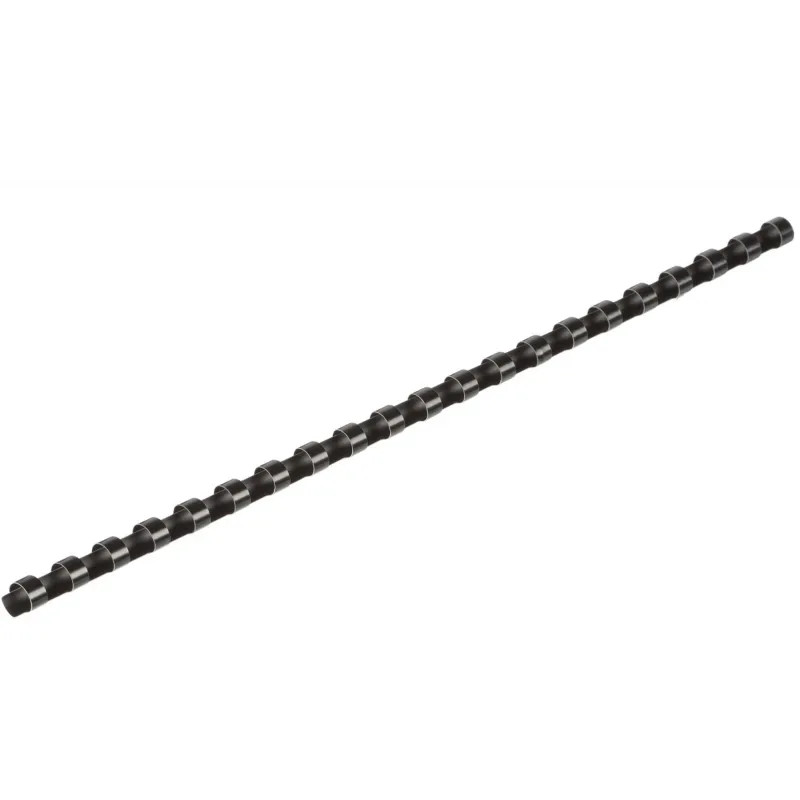 Пружины для переплета пластиковые 21 кольцо, 8 мм, (черные), 100 шт./уп