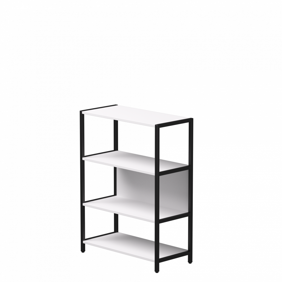 Стеллаж металлический средний Everprof EVO (ЭВО) 830х385x1120 Белый/Черный