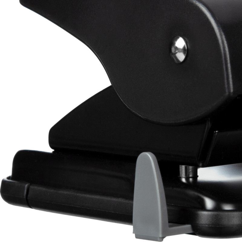 Дырокол Attache Perform до 40 листов, блокиратор,линейка,пластик, черный