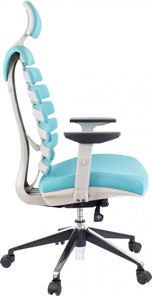 Кресло Everprof Ergo Grey (Эрго Грэй) Ткань Бирюзовый