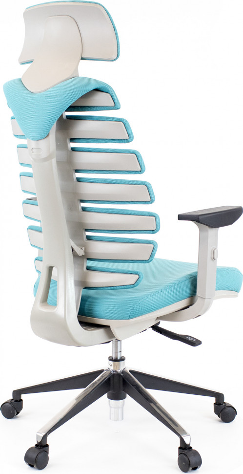 Кресло Everprof Ergo Grey (Эрго Грэй) Ткань Бирюзовый