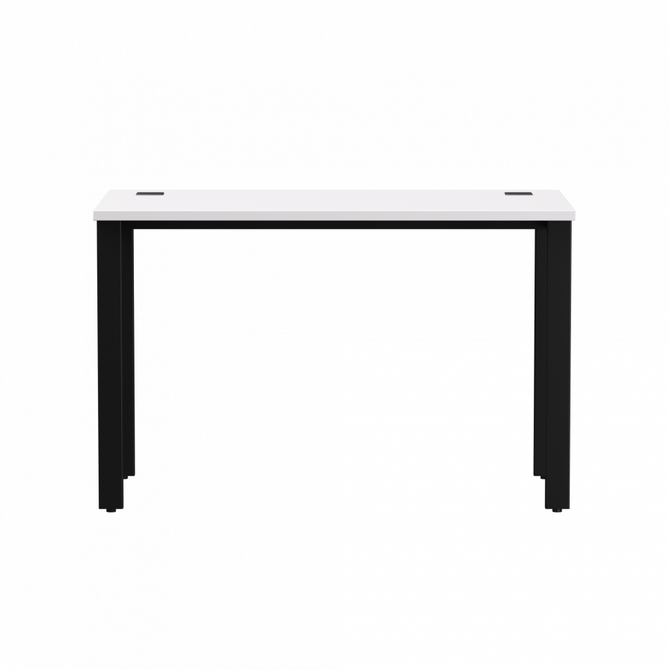 Стол прямой Everprof EVO (ЭВО) на металлокаркасе 1180х670х755 мм Белый/Черный