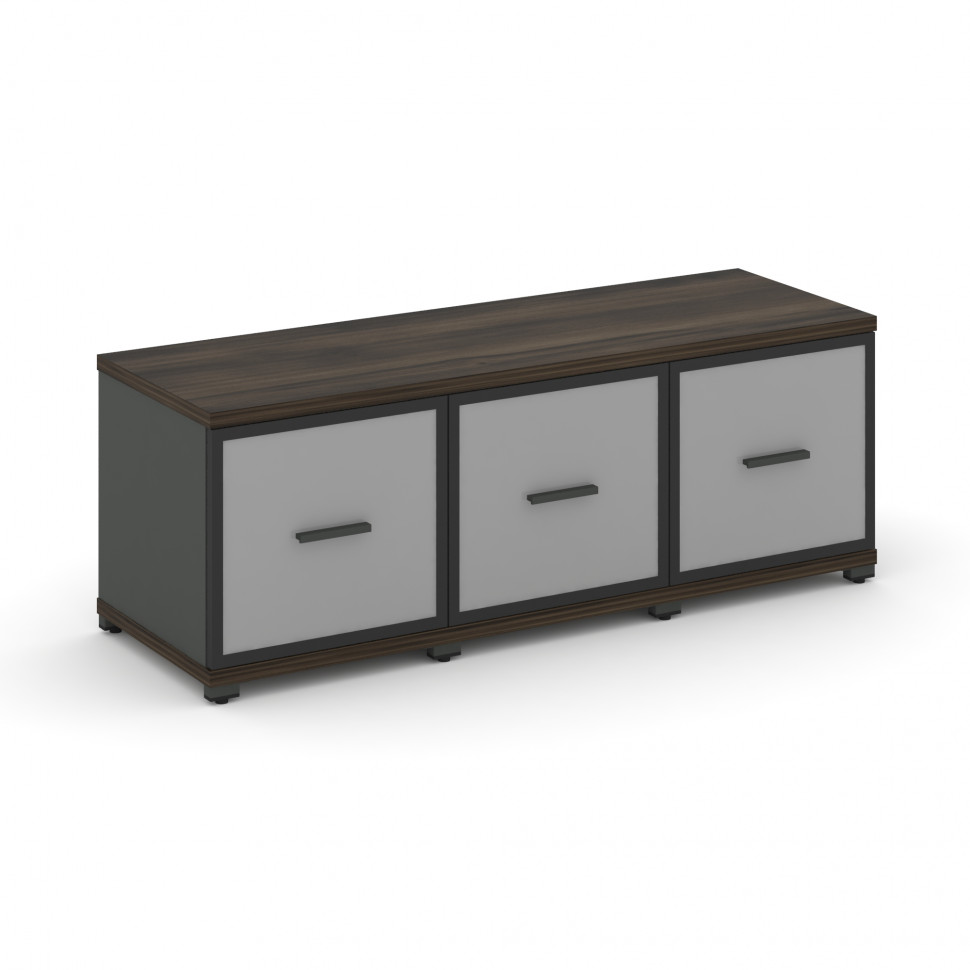 Concept Шкаф 3 узкие секции, 1 ниша CN.STU-133 RMB A Дуб Мали/Антрацит/Металл Антрацит/Сатин 1252*42