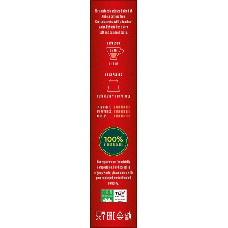 Кофе в капсулах Julius Meinl Эспрессо Крема BIO, 10 кап (94029)