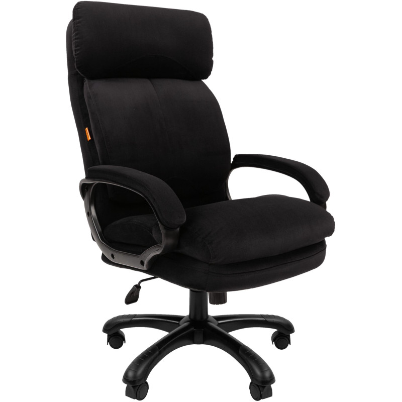 Кресло VT_Chairman Home 505 ткань Т-84 черный (черный пластик)