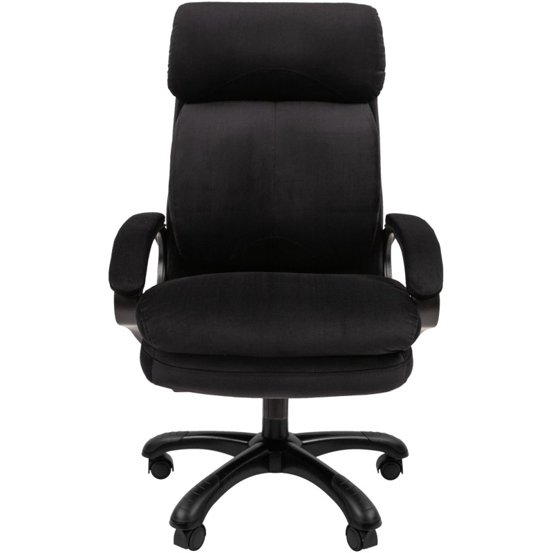 Кресло VT_Chairman Home 505 ткань Т-84 черный (черный пластик)