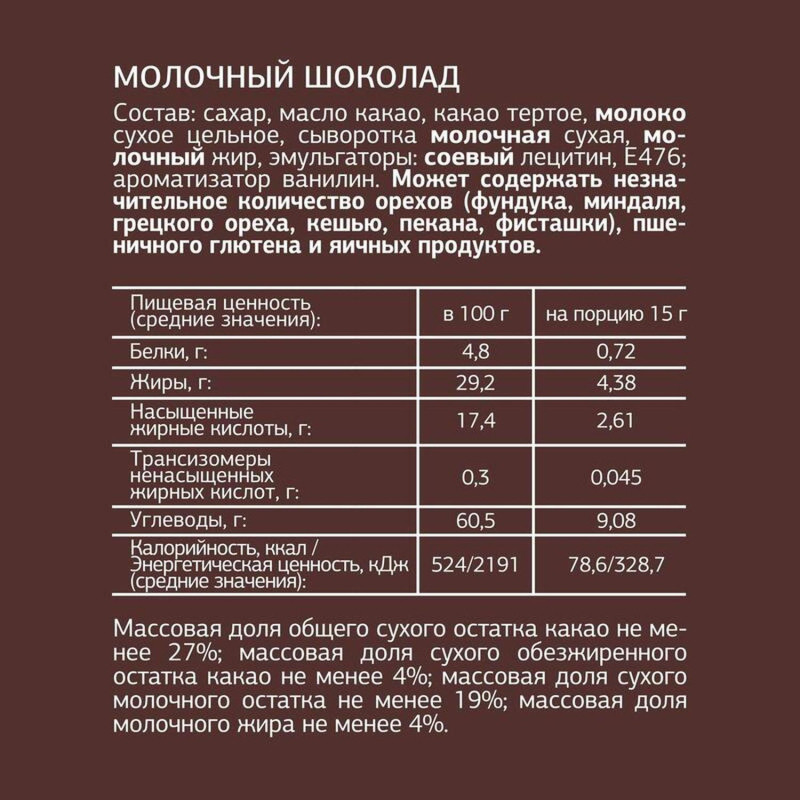 Шоколад Деловой Стандарт порц. ассорти набор 15гx54 шт/уп, 810 гр/уп