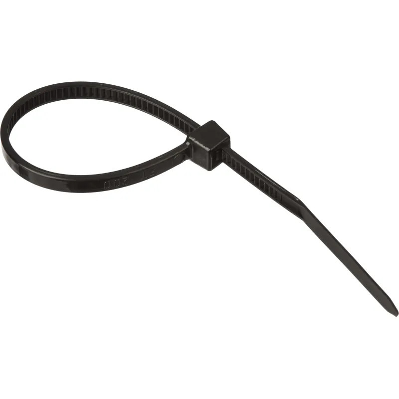 Хомут стяжка нейлоновая TOPFORT 3х100 (2,5х100 мм) чёрный 100 шт/уп
