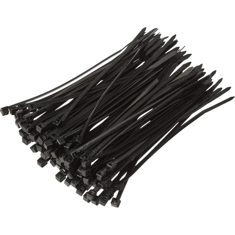 Хомут стяжка нейлоновая TOPFORT 3х100 (2,5х100 мм) чёрный 100 шт/уп