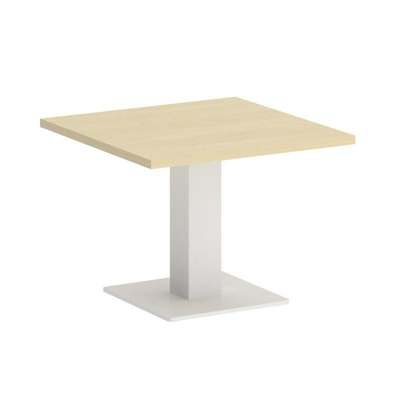 Riva Стол журнальный квадратный А.СЖ-2 Клен/Металл Белый 600*600*450