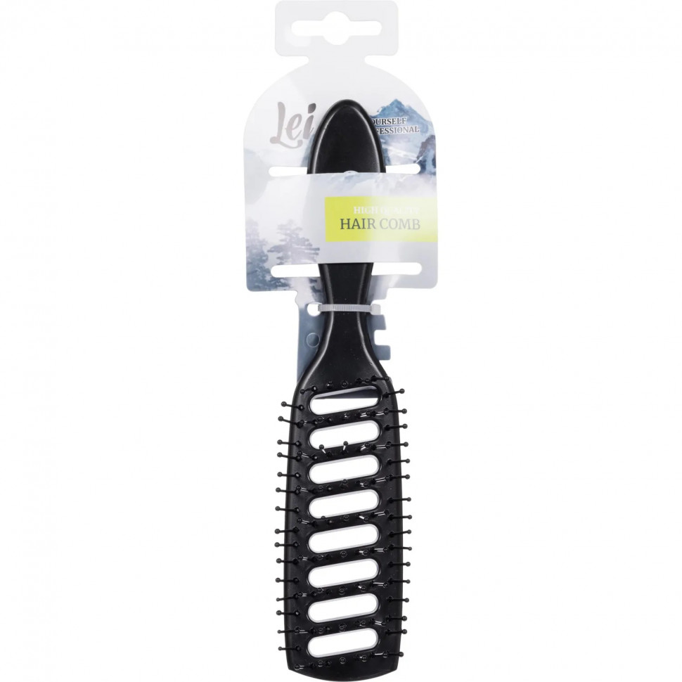 Расческа вентиляционная Lei 110 20,5см,  чёрная 110001