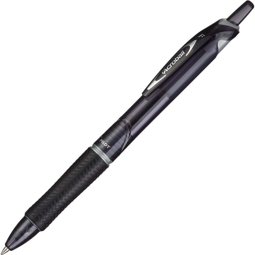 Ручка шариковая автомат. PILOT Acroball резин.манжет черн 0,28мм ЭКО