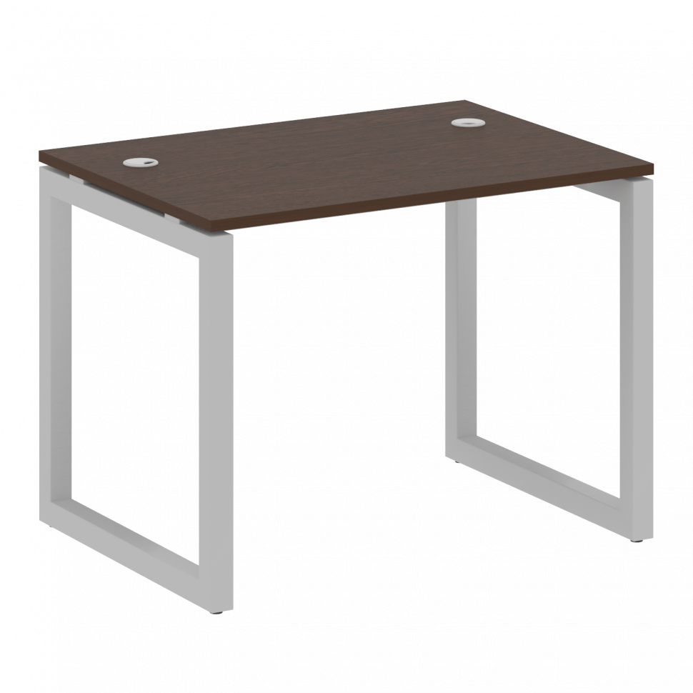 Metal System Quattro Стол письменный на О-образном м/к 50БО.СП-1 Венге Цаво/Металл Серый 1000*720*75