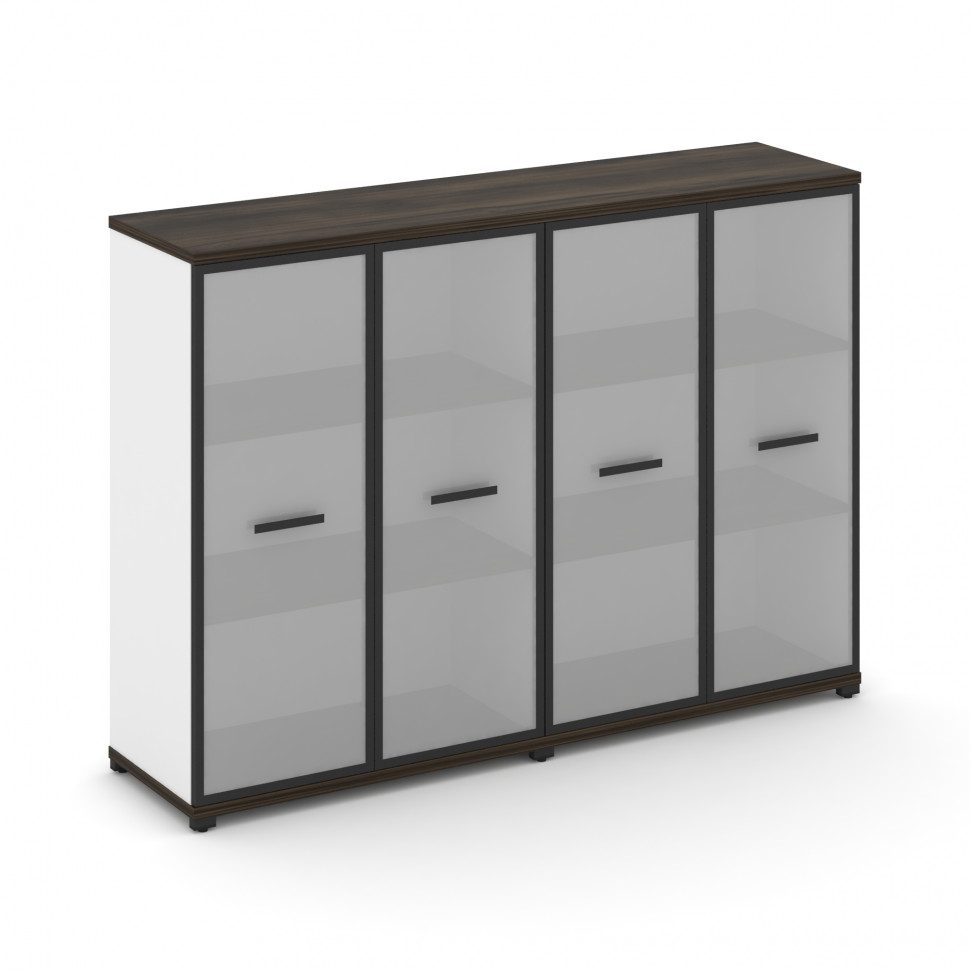 Concept Шкаф 2 широкие секции, 3 ниши CN.STS-326 RMB B Дуб Мали/Белый Бриллиант/Металл Черный/Сатин Concept Шкаф 2 широкие секции, 3 ниши CN.STS-326 RMB B Дуб Мали/Белый Бриллиант/Металл Черный/Сатин