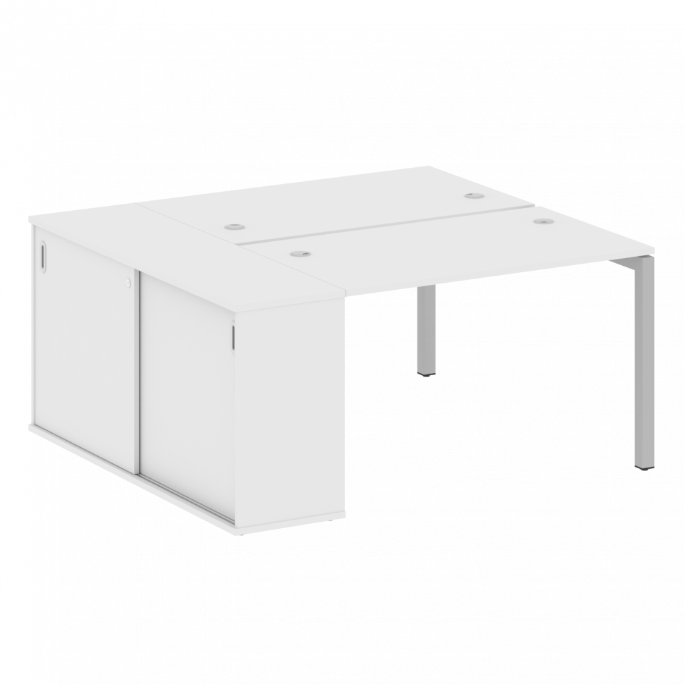 Metal System Quattro Рабочая станция с шкафом-купе на П-образном м/к 50БП.РС-СШК-1.2 Т Белый/Металл Metal System Quattro Рабочая станция с шкафом-купе на П-образном м/к 50БП.РС-СШК-1.2 Т Белый/Металл