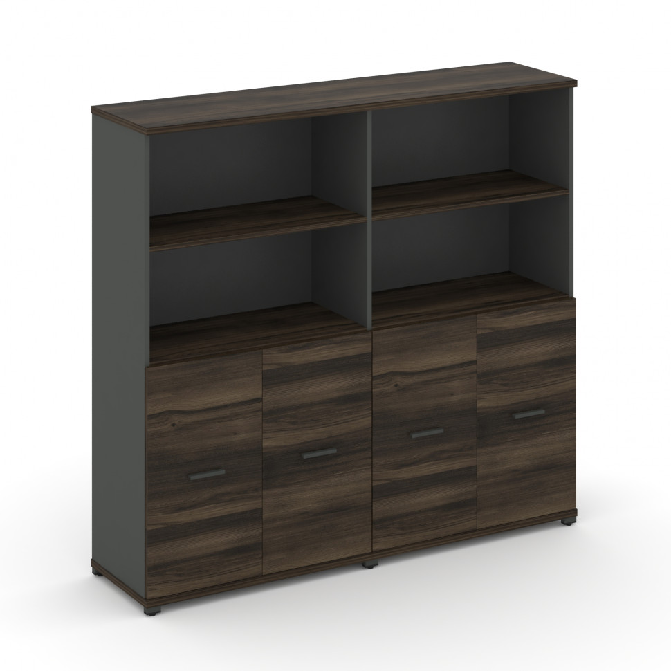 Concept Шкаф 2 широкие секции, 4 ниши CN.STS-421 A Дуб Мали/Антрацит/Металл Антрацит 1668*420*1554 Concept Шкаф 2 широкие секции, 4 ниши CN.STS-421 A Дуб Мали/Антрацит/Металл Антрацит 1668*420*1554