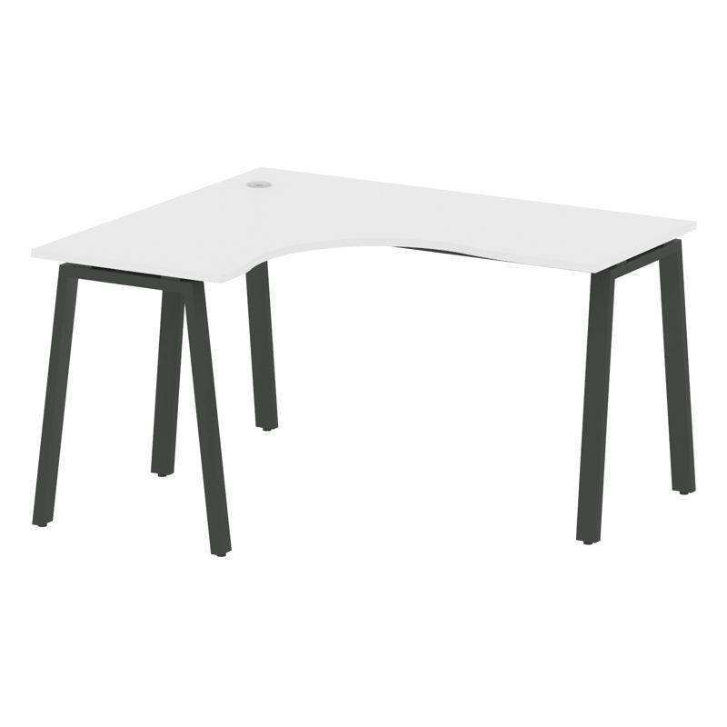 Metal System Стол криволинейный левый на А-образном м/к БА.СА-3 (L) Белый/Металл Антрацит 1400*1200* Metal System Стол криволинейный левый на А-образном м/к БА.СА-3 (L) Белый/Металл Антрацит 1400*1200*