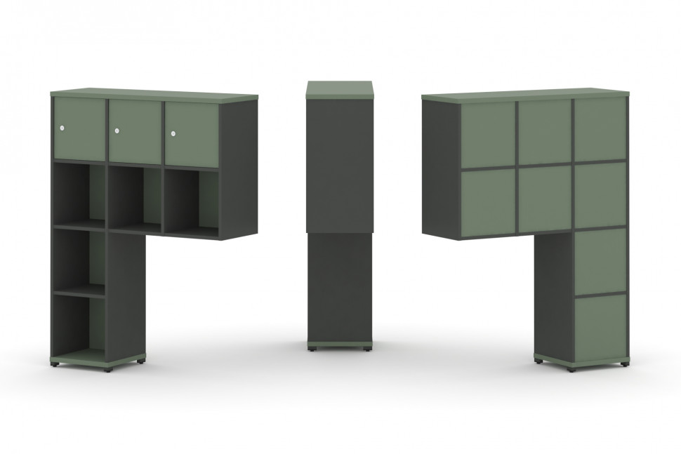 Concept Надставка высокая CN.ONV-003 Кобо/Антрацит/Металл Антрацит 1099*350*1486