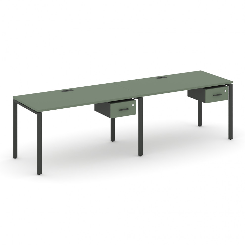 Concept Рабочая станция односторонняя с подвес. тумбами 2 места CN.ORS-112 A Кобо/Антрацит/Металл Ан Concept Рабочая станция односторонняя с подвес. тумбами 2 места CN.ORS-112 A Кобо/Антрацит/Металл Ан