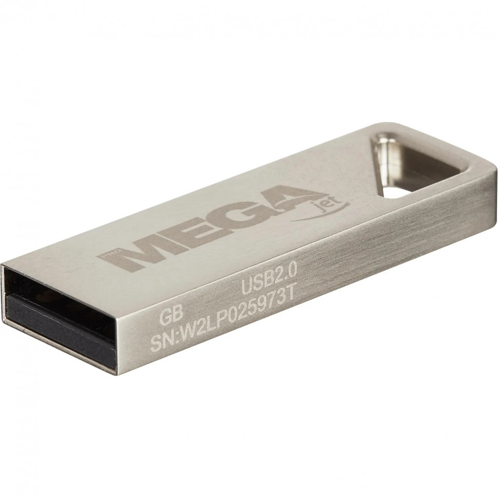 Флеш-память Promega Jet 64GB USB2.0 серебро, металл, под лого NTU326U2064GS
