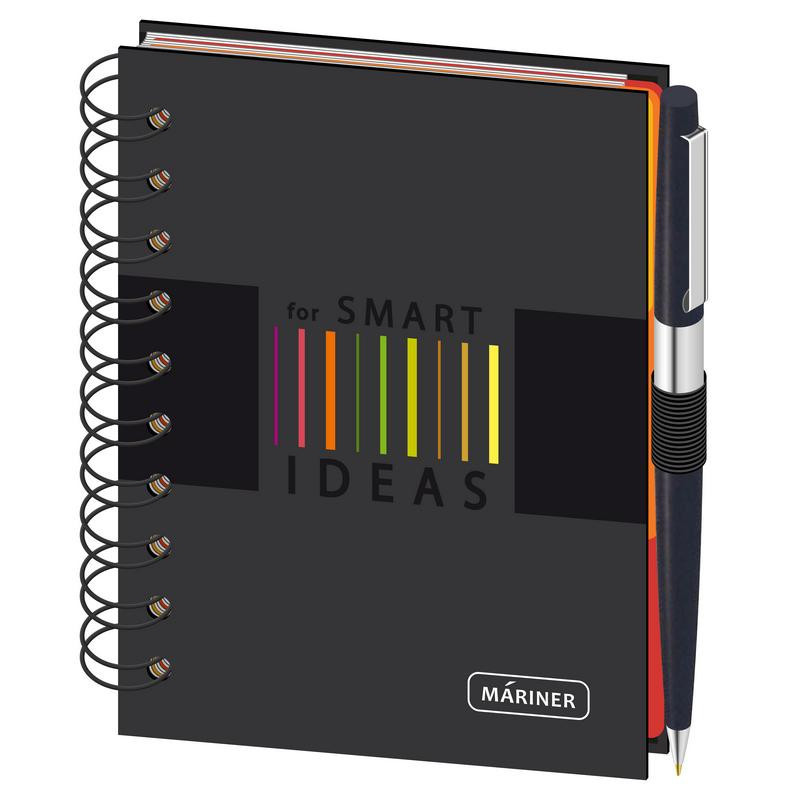 Бизнес-тетрадь Wisdom 7,А6,120л,100х140, 3 разд,рез под руч,клет,рад3,0007