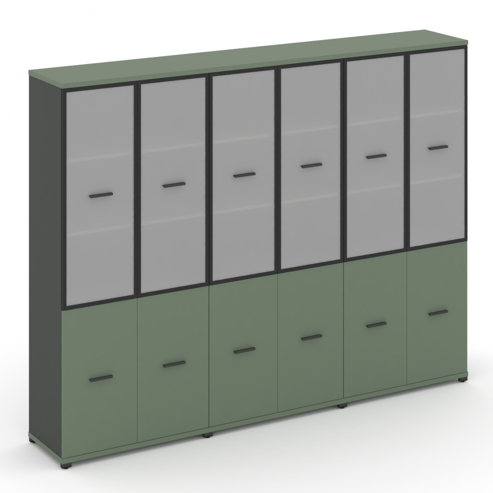 Concept Шкаф 3 широкие секции, 5 ниш CN.STS-532 RMB A Кобо/Антрацит/Металл Антрацит/Сатин 2500*420*1 Concept Шкаф 3 широкие секции, 5 ниш CN.STS-532 RMB A Кобо/Антрацит/Металл Антрацит/Сатин 2500*420*1