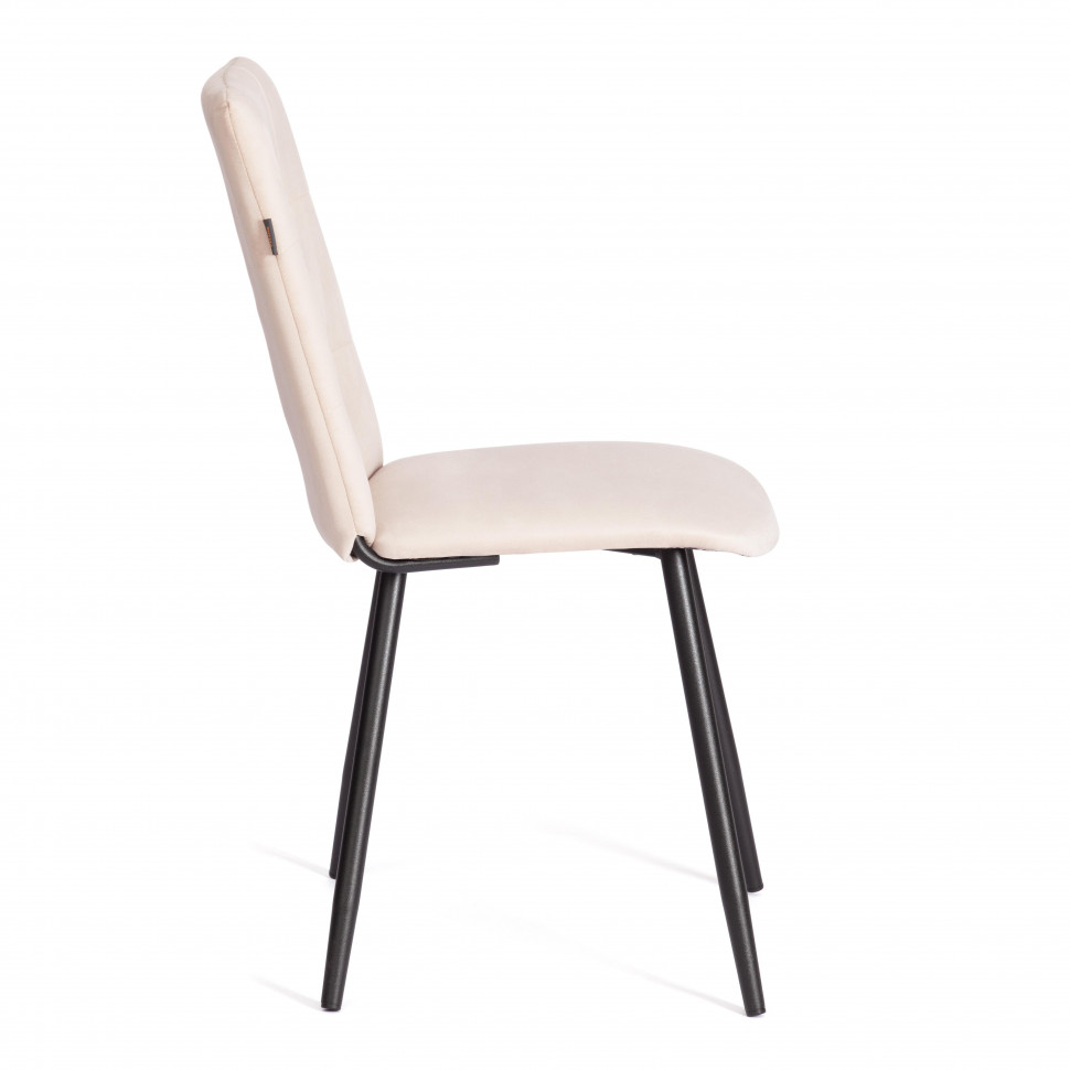 Стул обеденный Asti TREND, велюр, бежевый/черный, 7