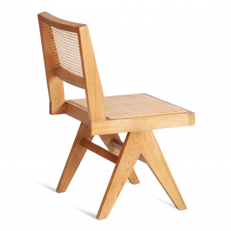 Стул LOKI дерево вяз/ротанг, 51х44х86 см, Груша (№3)