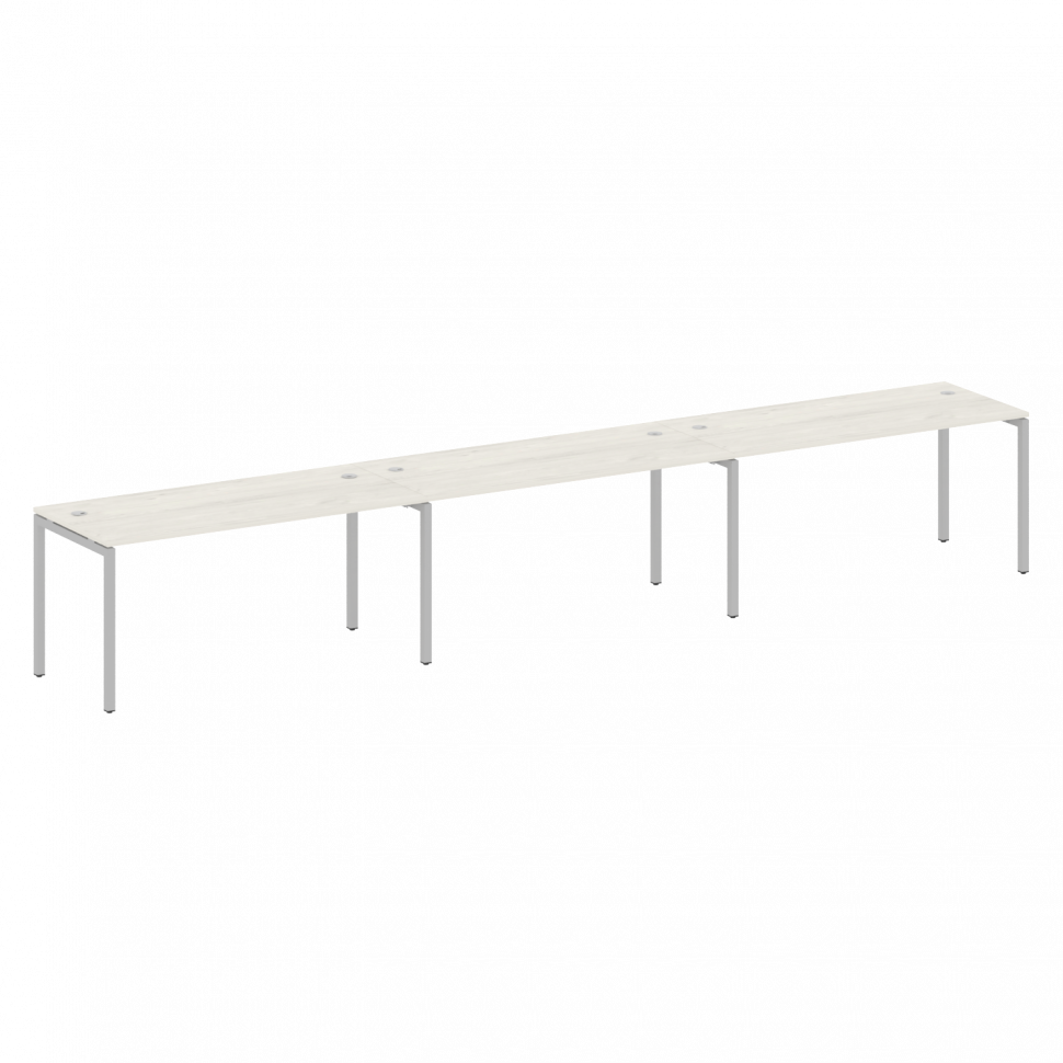 Metal System Quattro Рабочая станция на 3 места на П-образном м/к 40БП.СМ-3.4 Дуб Наварра/Металл Сер Metal System Quattro Рабочая станция на 3 места на П-образном м/к 40БП.СМ-3.4 Дуб Наварра/Металл Сер