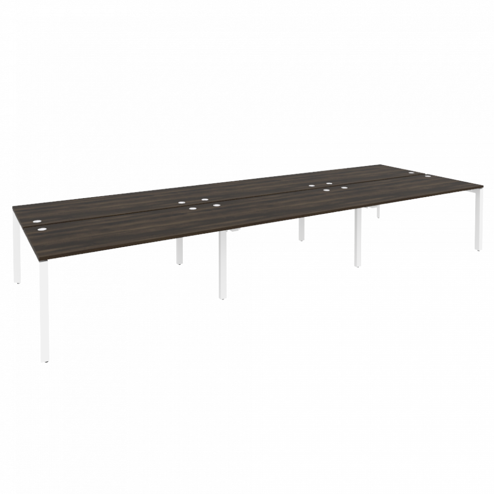 Onix Рабочая станция на П-образном м/к O.MP-D.RS-6.4.8 Дуб Мали/Металл Белый 4740*1635*750