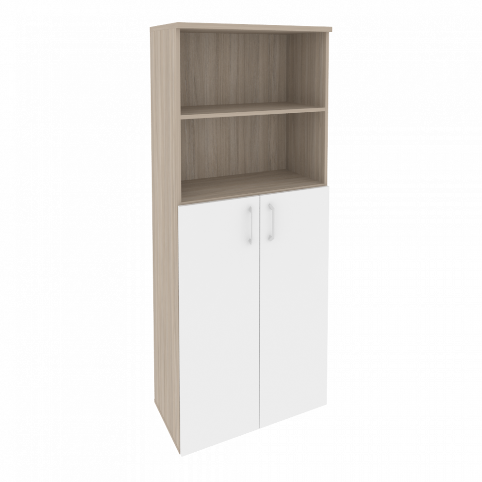 Onix Шкаф высокий широкий O.ST-1.6 Дуб Аттик/Белый Бриллиант 800*420*1977 Onix Шкаф высокий широкий O.ST-1.6 Дуб Аттик/Белый Бриллиант 800*420*1977