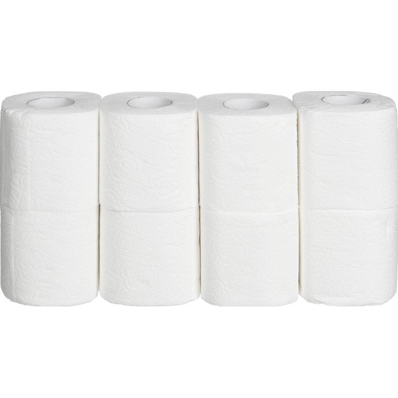 Бумага туалетная Focus Economic Choice 2слбел 100%цел 16,2м 8рул/уп 5056378