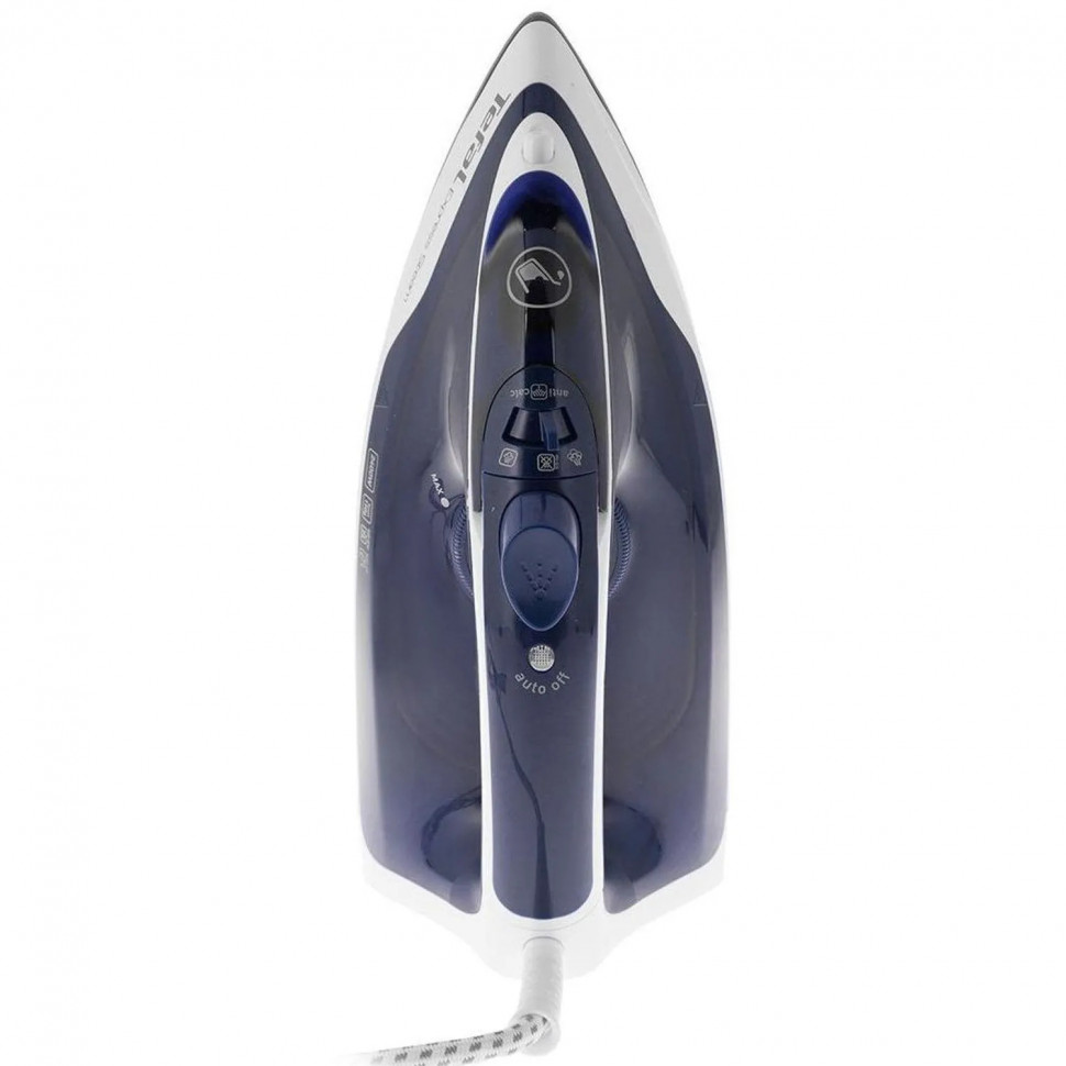 Утюг Tefal FV2837E0, 2400ВТ, белый/синий