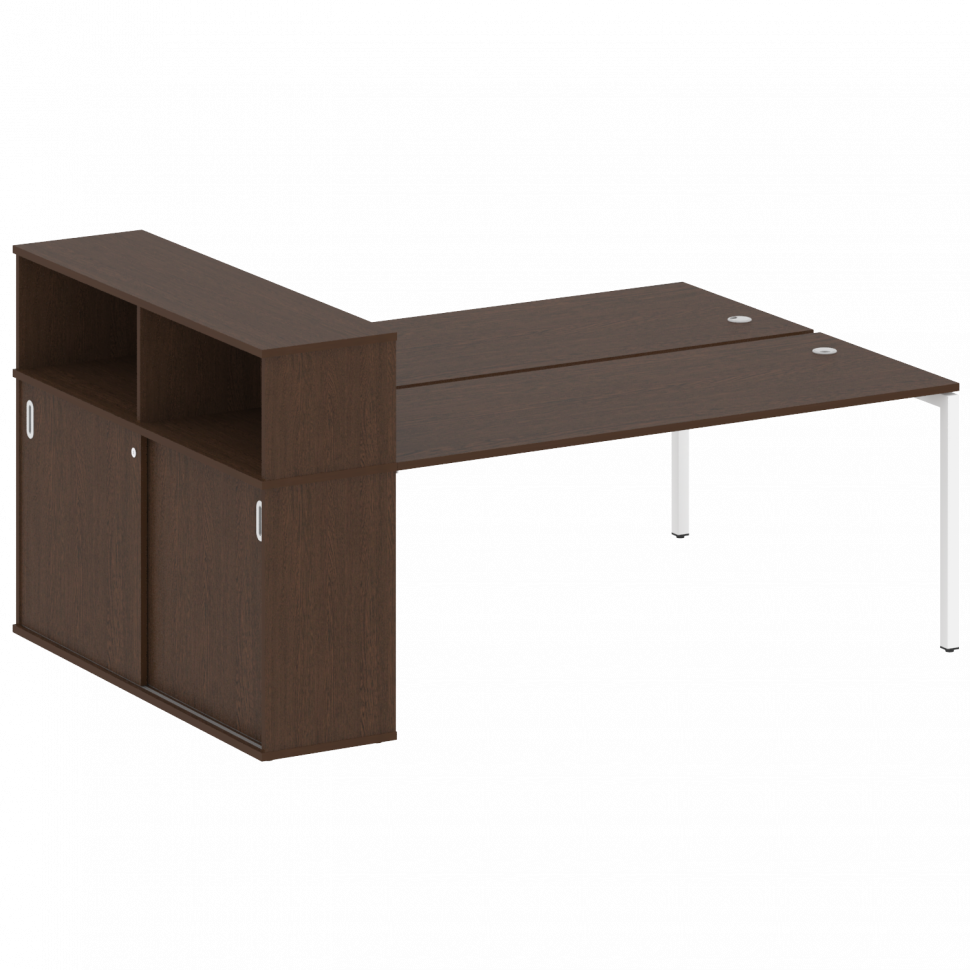 Metal System Quattro Рабочая станция с шкафом-купе на П-образном м/к 40БП.РС-СШК-2.5 Т Венге Цаво/Ме Metal System Quattro Рабочая станция с шкафом-купе на П-образном м/к 40БП.РС-СШК-2.5 Т Венге Цаво/Ме