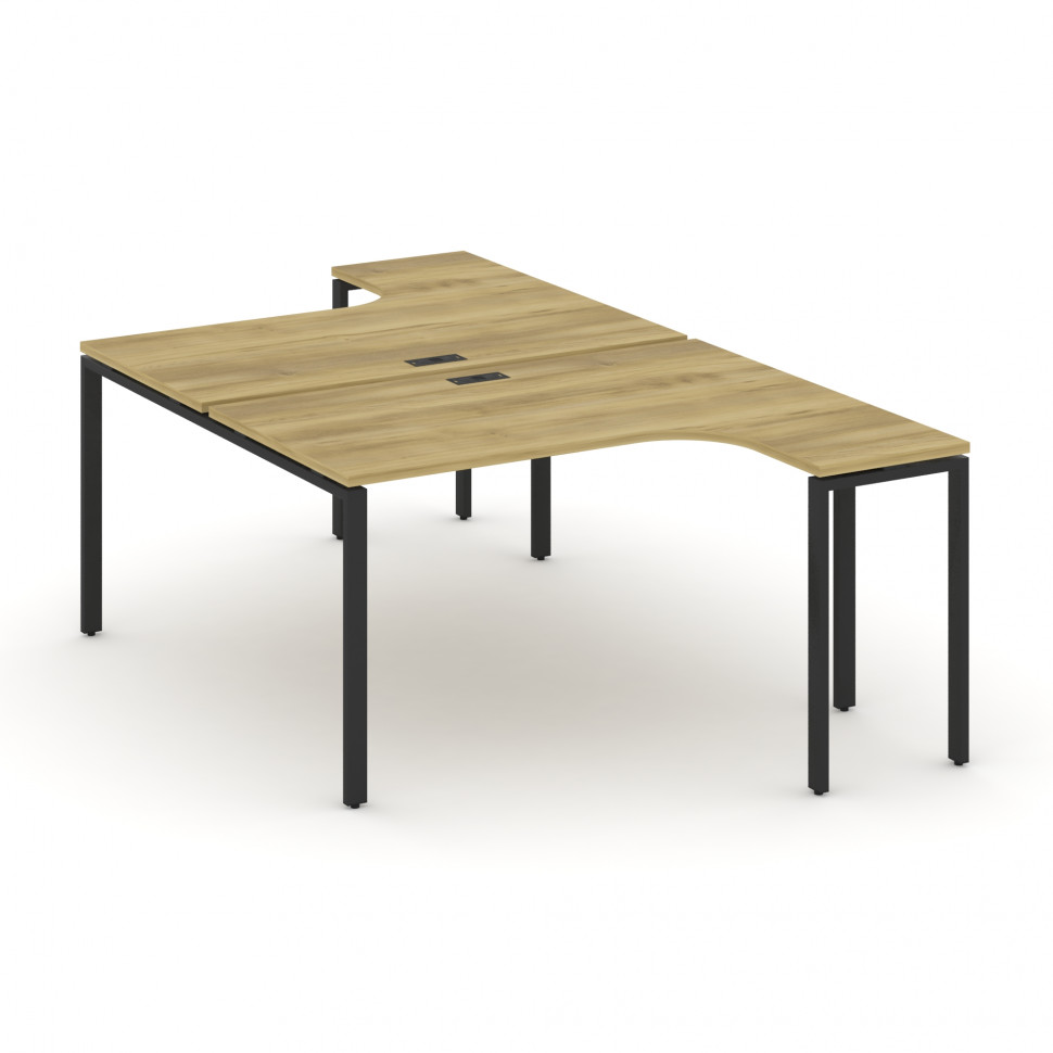 Concept Рабочая станция CN.DSA-001 Дуб Винченцо/Металл Черный 1380*1480*750