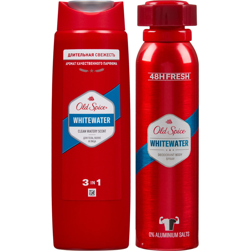Подарочный набор Old Spice Whitewater дез-спрей 150мл гль душ 3в1 250мл муж
