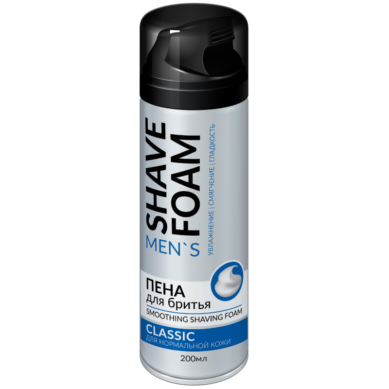 Пена для бритья Shave Foam Classic для нормальной кожи 200 мл Пена для бритья Shave Foam Classic для нормальной кожи 200 мл